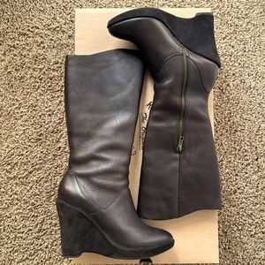 KorkEase Brown leather and suede ALVA Snuff Boot Sz 8 (39)